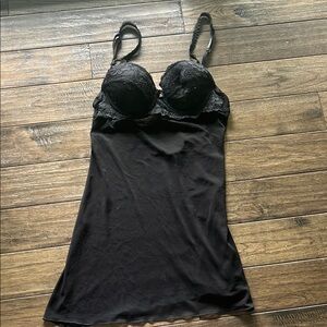 Elegant Black Lace Chemise